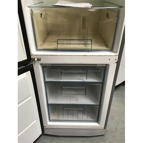 249 - SILVER ELECTROLUX UPRIGHT FRIDGE FREEZER H73