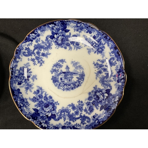 182 - FLO BLUE MINTON PART TEA SET - A/F