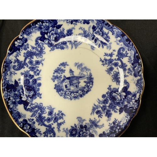 182 - FLO BLUE MINTON PART TEA SET - A/F