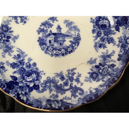 182 - FLO BLUE MINTON PART TEA SET - A/F