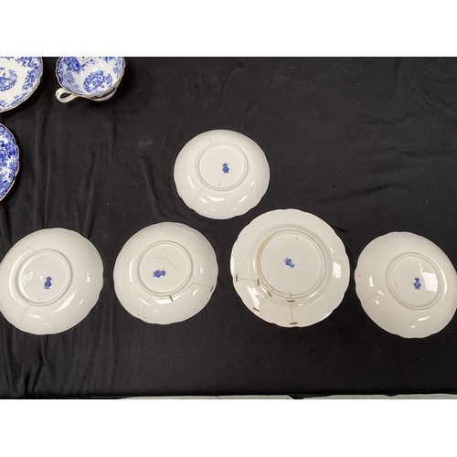 182 - FLO BLUE MINTON PART TEA SET - A/F