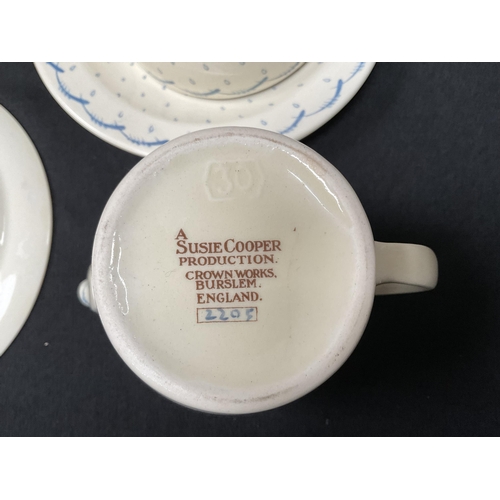 186 - VINTAGE SUSIE COOPER PART TEA SET