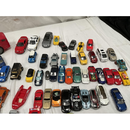 189 - QTY OF DIE CAST TOY CARS AND A PLASTIC TRANSPORTER BOX IN THE SHAPE OF A LORRY