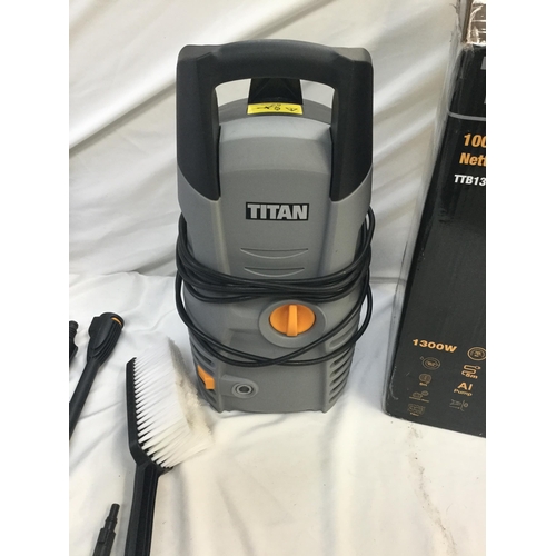 264 - BOXED TITAN PRESSURE WASHER - NO LANCE NO HOSE AND A BOXED EXPAND-IT UNIVERSAL PATIO HEAD