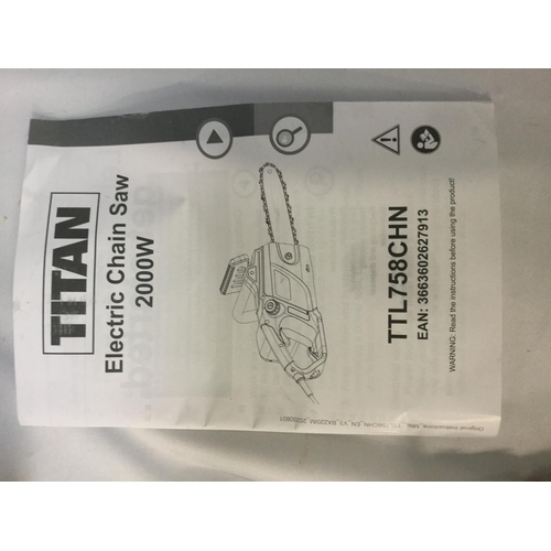 272 - BOXED TITAN 2000W ELECTRIC CHAINSAW