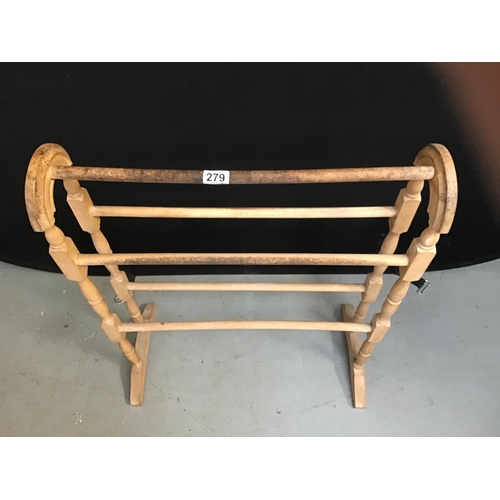 279 - BEECH TOWEL RAIL A/F  H31