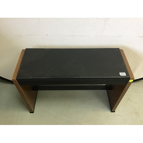 289 - MODERN PIANO STOOL WITH LIFT UP LID H21