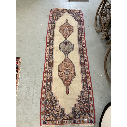 387 - 3 VINTAGE HAND MADE WOOLEN RUGS
61