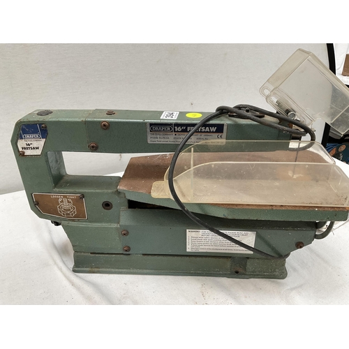 394 - TABLE TOP DRAPER FRET SAW WITH INSTRUCTION BOOK