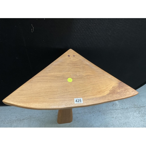 425 - UNUSUAL MODERN WOODEN CORNER TABLE H 34