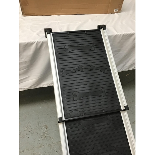 339 - NEW RETRACTABLE PET RAMP IN BOX EXTENDED 60