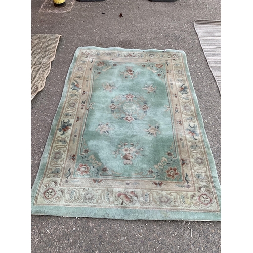 39 - 4 CARPET RUNNERS - GREEN 72