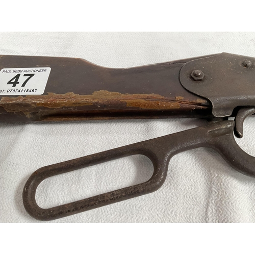 47 - VINTAGE UNDERLEVER PELLET GUN A/F