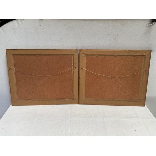 50 - PAIR OF MODERN PINE FRAMED HUNTING SCENE PRINTS 19