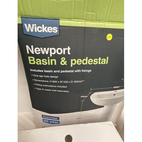 51 - BATHROOM BASIN & PEDESTAL