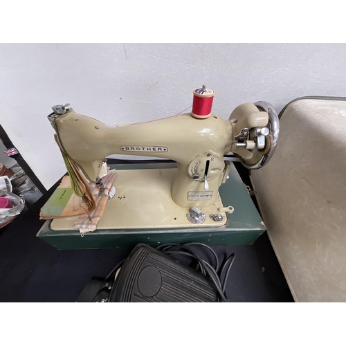 63 - VINTAGE BROTHER ELECTRIC SEWING MACHINE