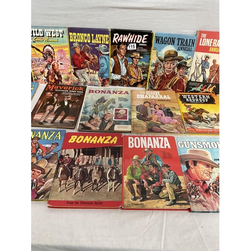 115 - BOX OF COWBOY ANNUALS