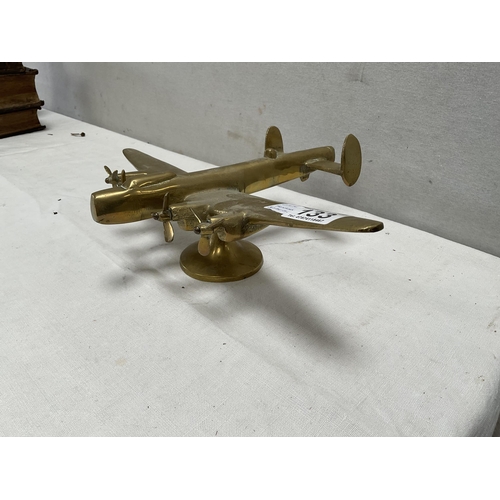 133 - HEAVY BRASS LANCASTER BOMBER MODEL L10