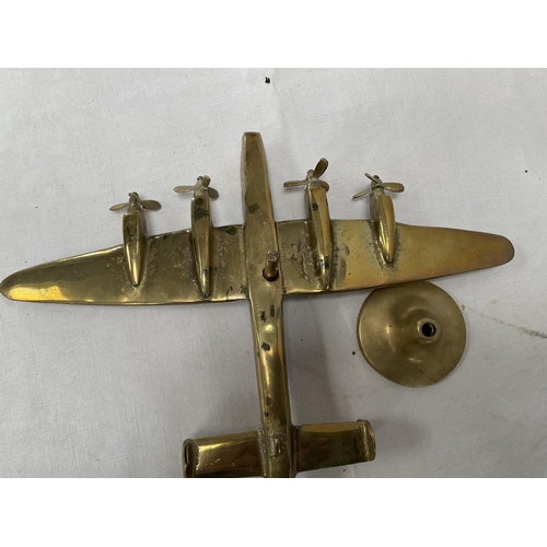 133 - HEAVY BRASS LANCASTER BOMBER MODEL L10