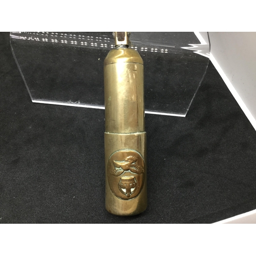 147 - BRASS TRENCH ART LIGHTER H3.5