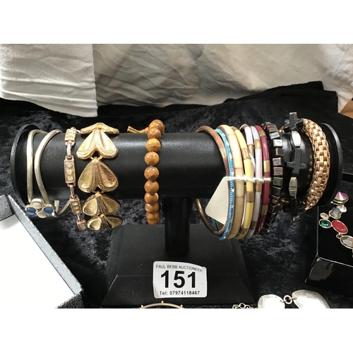 151 - LARGE BAG OF COSTUME JEWELLERY