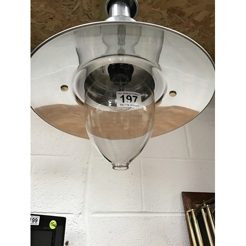 197 - MODERN INDUSTRIAL CEILING LIGHT