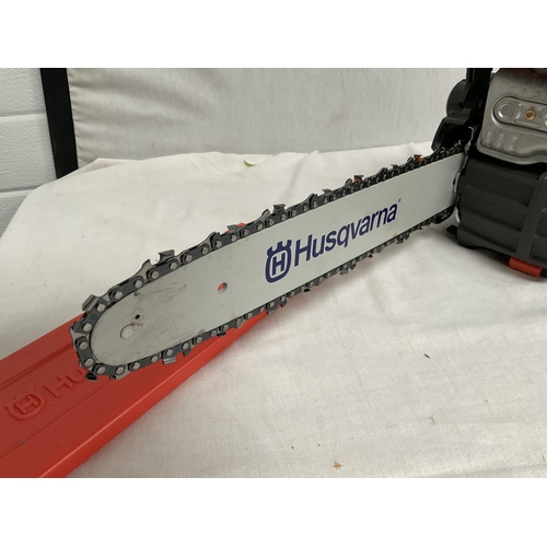 252 - NEW HUSQAVARNA 135 MARK 2 PETROL CHAINSAW COMPLETE WITH INSTRUCTIONS