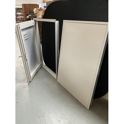 269 - 2 METAL FACED ACCESS PANELS C/W KEYS H45