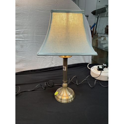 288 - PAIR OF MATCHING ELECTRIC BEDSIDE LAMPS - NEED NEW BULBS H20