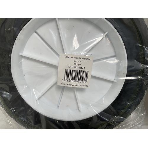 19 - 4 X 250MM RUBBER WHEELS