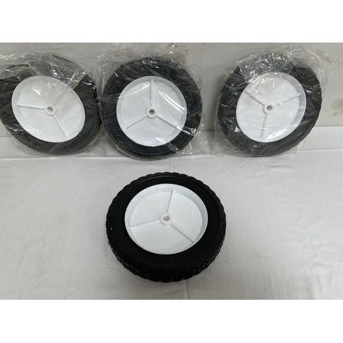 19 - 4 X 250MM RUBBER WHEELS