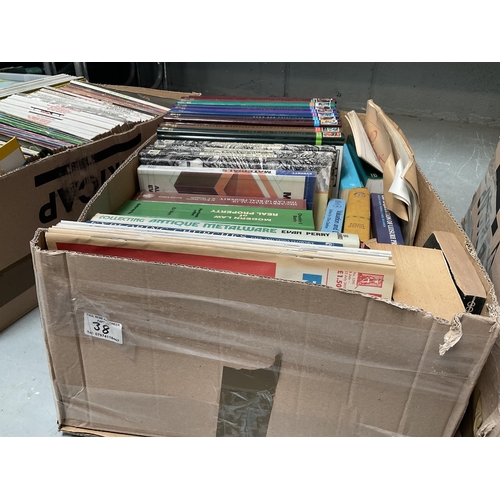 38 - 6 BOXES OF BOOKS AND MAGAZINES