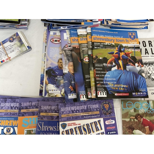 49 - BOX TO INCLUDE VINTAGE FOOTBALL PROGRAMS OF SHREWSBURY TOWN ETC