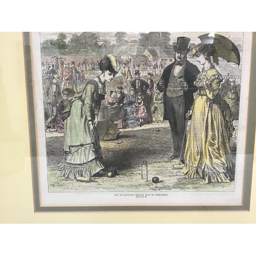 51 - VINTAGE ILLUSTRATED LONDON NEWS FRAMED PICTURE - 25 X 20