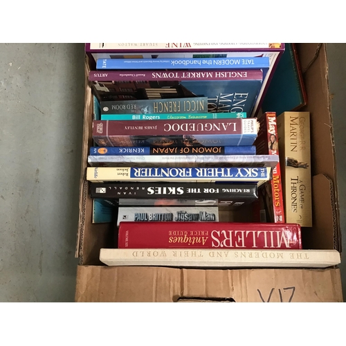 71 - 2 BOXES OF BOOKS ETC