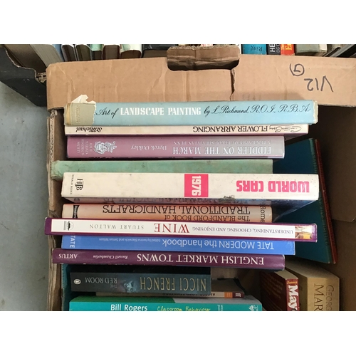 71 - 2 BOXES OF BOOKS ETC