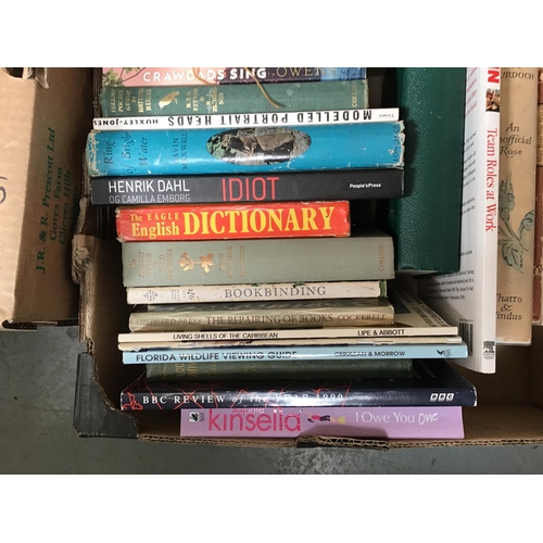 71 - 2 BOXES OF BOOKS ETC