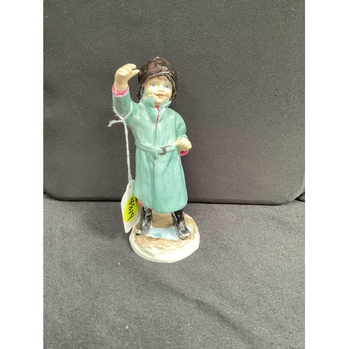 195 - ROYAL WORCESTER FEBUARY FIGURINE