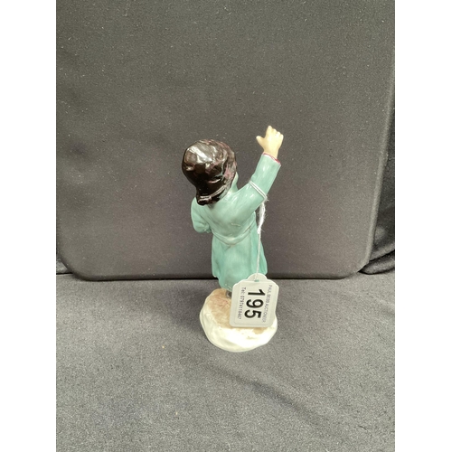 195 - ROYAL WORCESTER FEBUARY FIGURINE