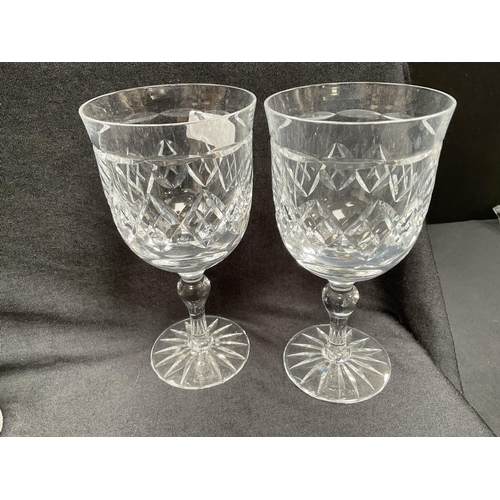 210 - QTY OF CUT GLASS GLASSES