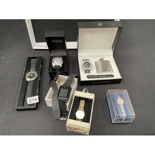 216 - QTY OF WRIST WATCHES