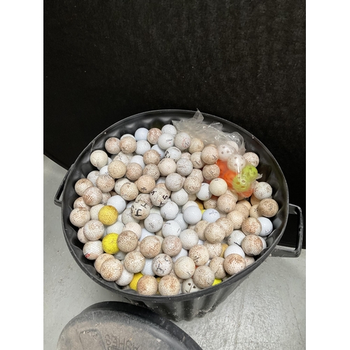443 - DUSTBIN OF GOLF BALLS
