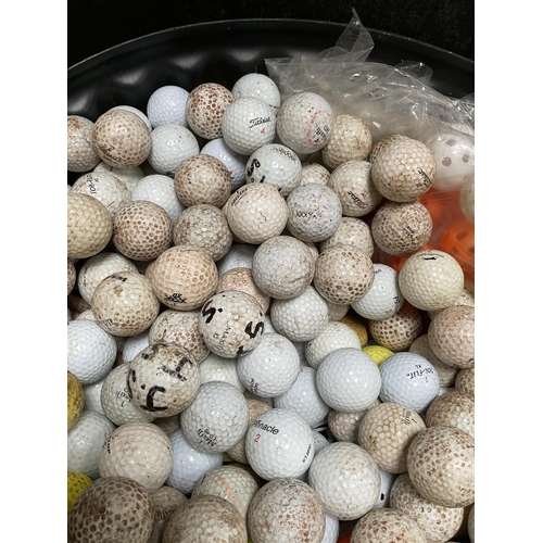 443 - DUSTBIN OF GOLF BALLS