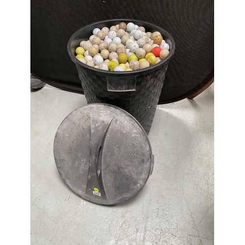 444 - DUST BIN OF GOLF BALLS