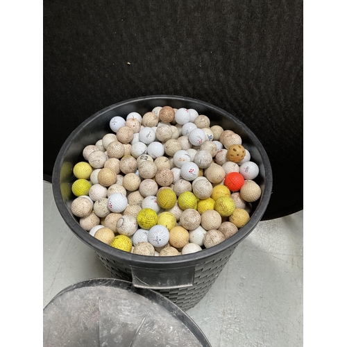 444 - DUST BIN OF GOLF BALLS