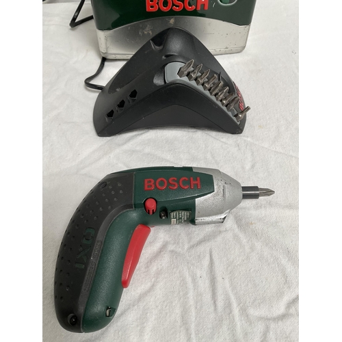 1 - BOSCH RECHARGABLE SCREWDRIVER TO INCLUDE BITS