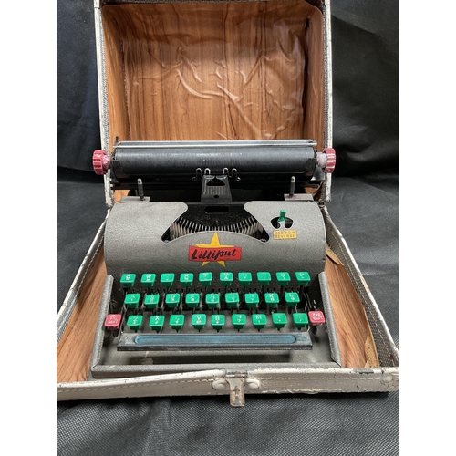 6 - VINTAGE CASED LILLIPUT PORTABLE TYPEWRITER