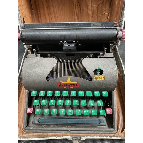 6 - VINTAGE CASED LILLIPUT PORTABLE TYPEWRITER