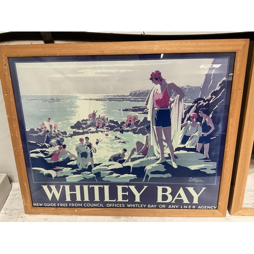 54 - 2 REPRODUCTION FRAMED POSTERS PEARS SOAP AND WHITLEY BAY 24