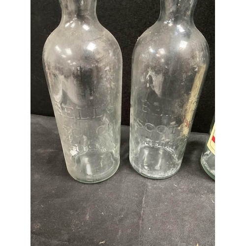 37 - 3 VINTAGE BELLS WHISKY BOTTLES H20